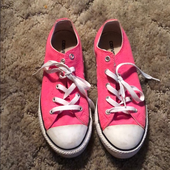 hot pink converse sneakers